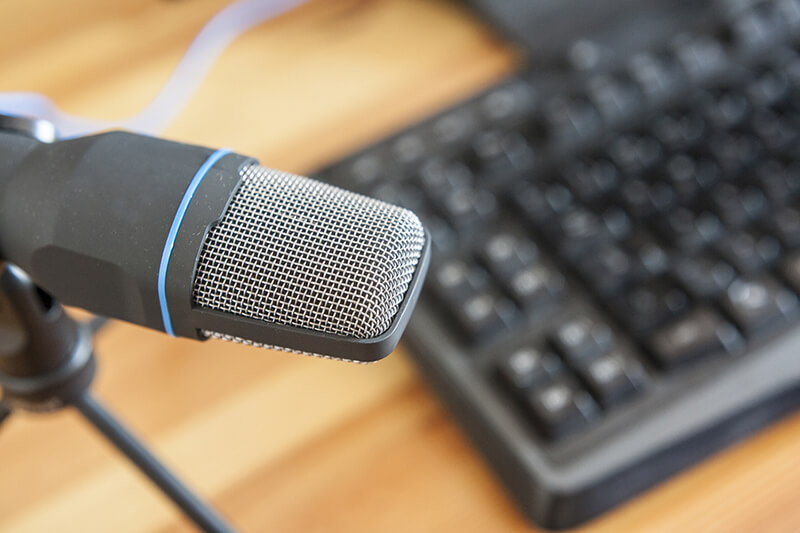 Microphone and keyboard