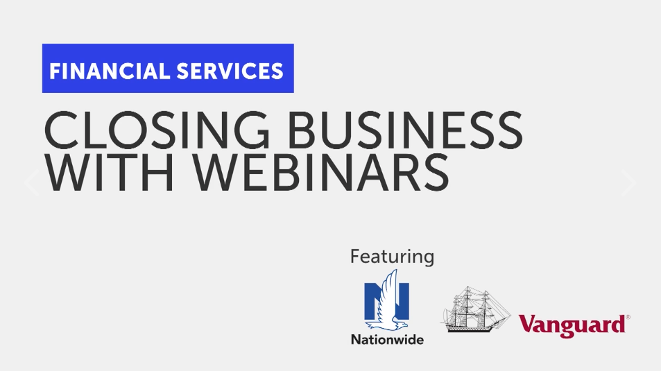 Video: ON24 for Financial Services – Closing Business with Webinars - Thumbnail