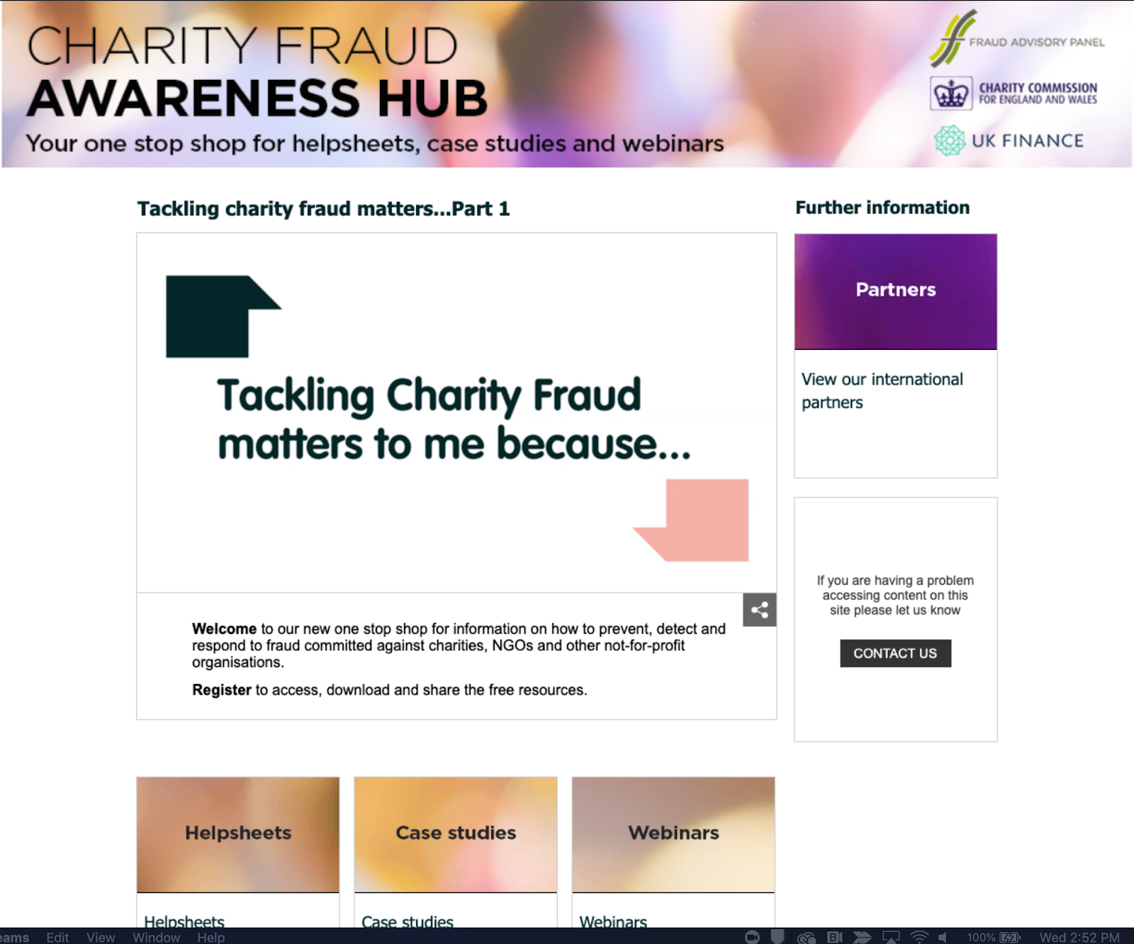 Tackling charity fraud