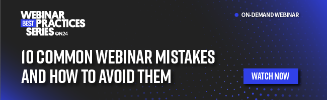 Watch this webinar to discover the 10 common webinar mistakes and how to avoid them.
