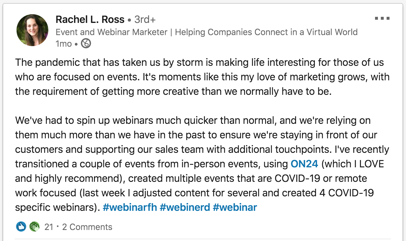 Virtual Event Success