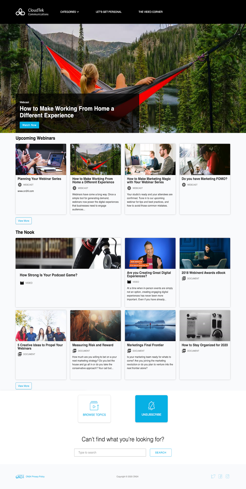 Virtual Events Platform