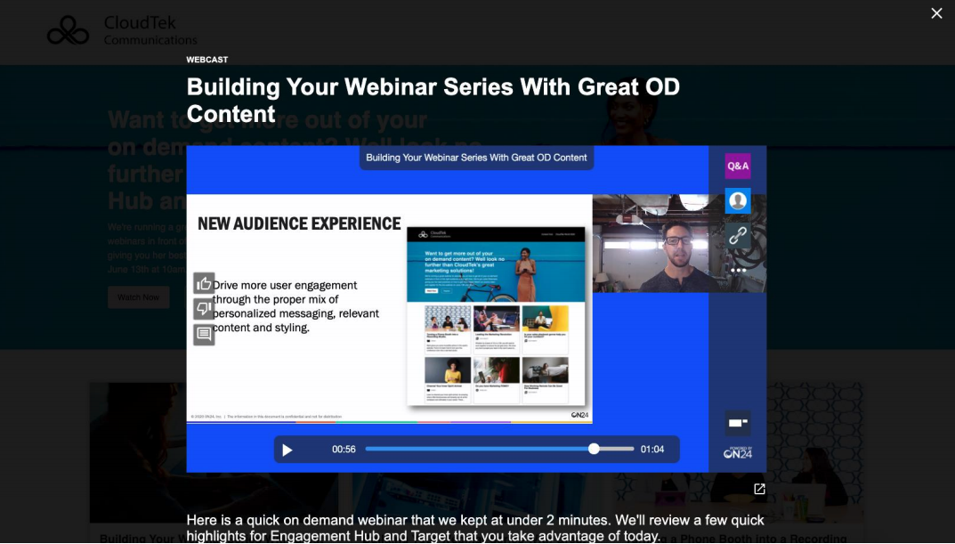building your webinar series