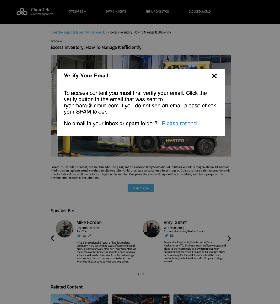 Virtual Events Platform
