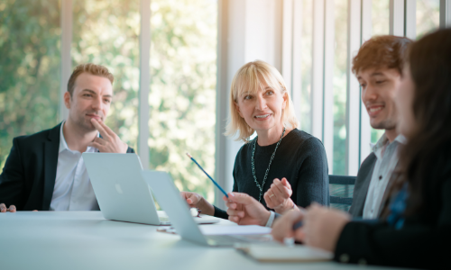 Board room discussion