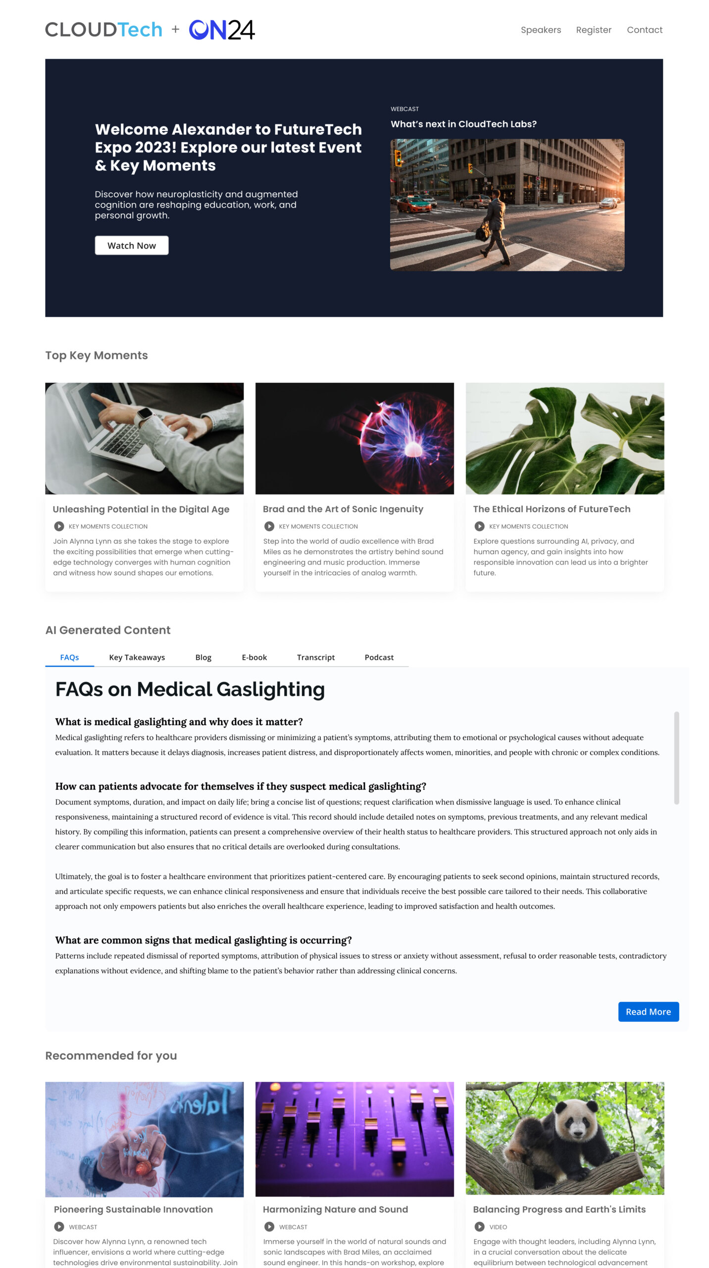 ACE Enhancement to Nurture Page