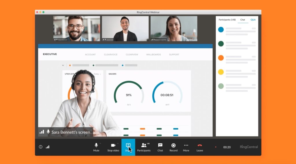 ringcentral events webinar screenshot