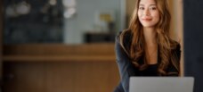 Woman at computer
