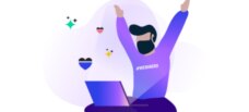 animated man in front of laptop
