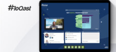 FloQast webinar in tablet