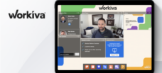 Workiva webinar in tablet