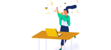 A webinerd celebrating success.