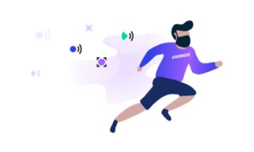 animated man running