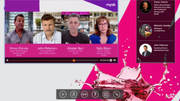 MYOB hosts a virtual happy hour.